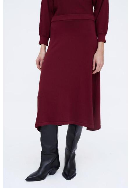 Falda Midi Burgundy