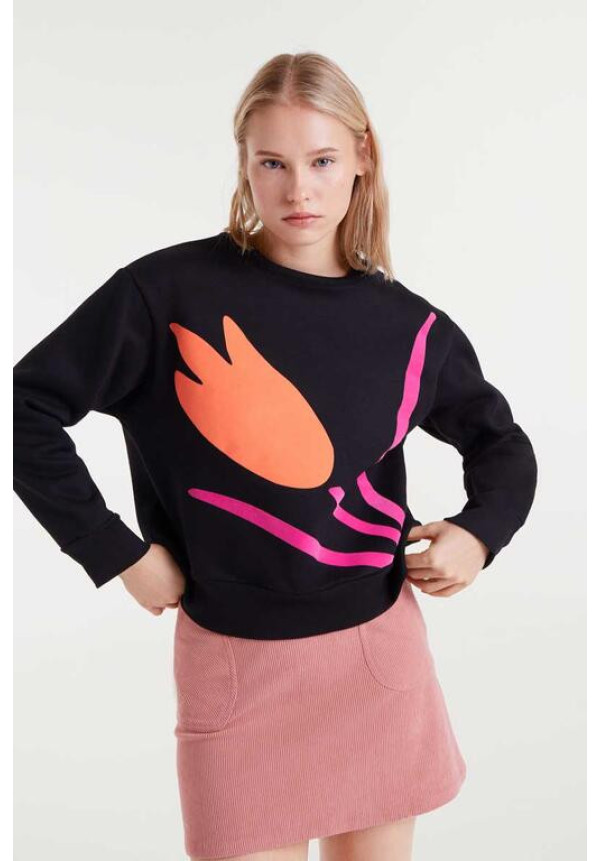 Sudadera Negra Bip Tulip