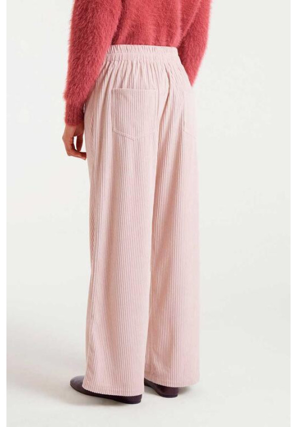 Pantalón Recto Pana Blanco