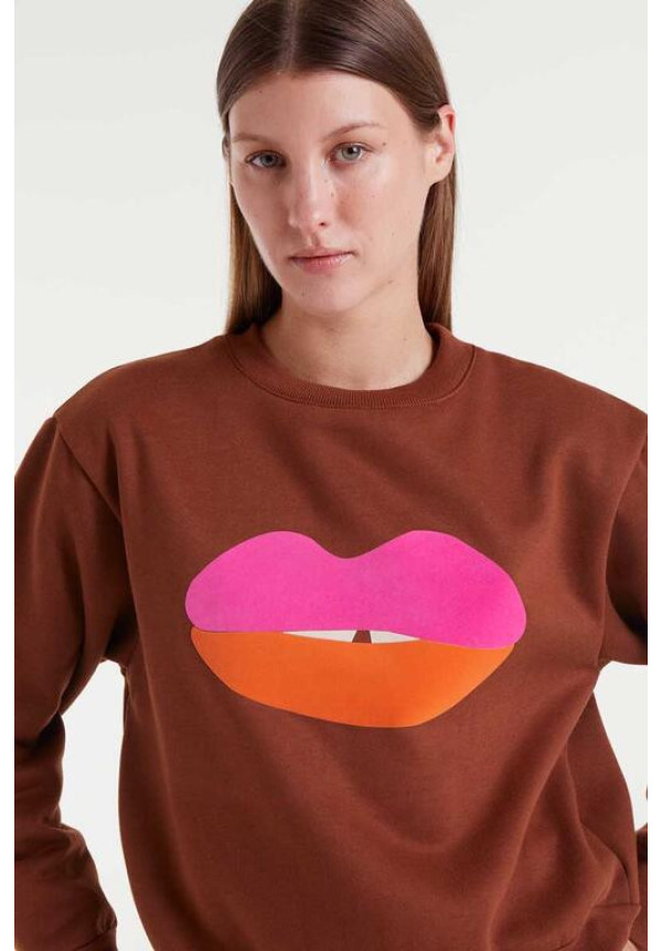 Sudadera Print Labios