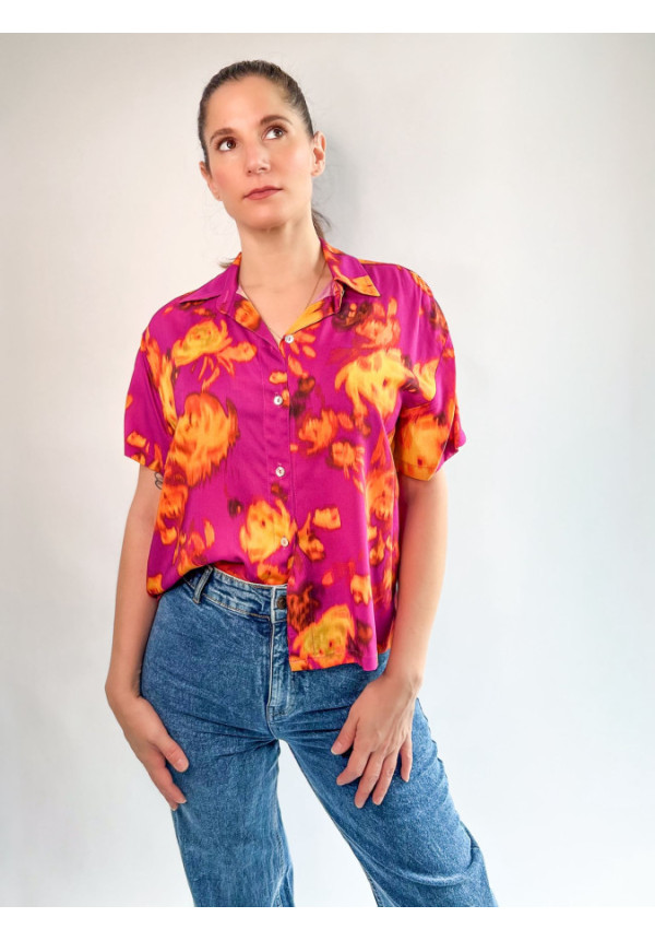 Camisa Mujer Manga Corta