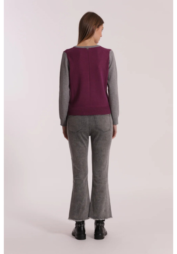 Pantalón Vaquero Flared Aplicaciones