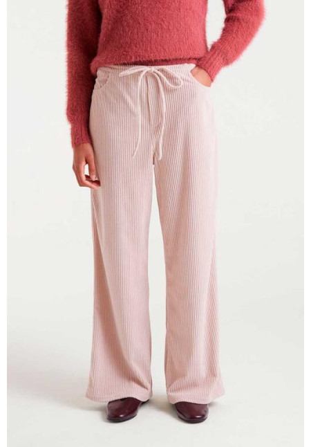 Pantalón Recto Pana Blanco