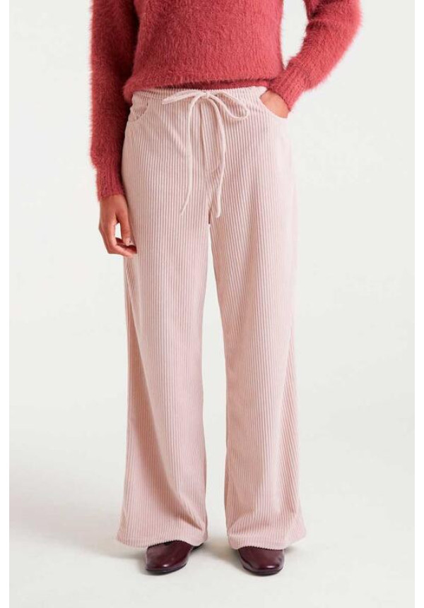 Pantalón Recto Pana Blanco