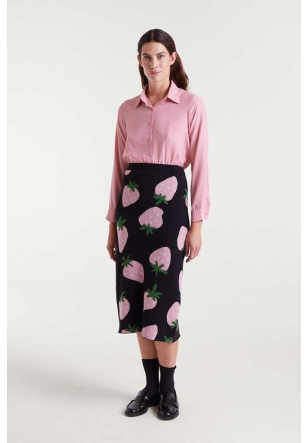 Falda Punto Negra Morango