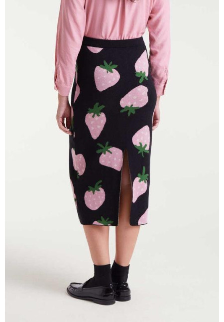 Falda Punto Negra Morango