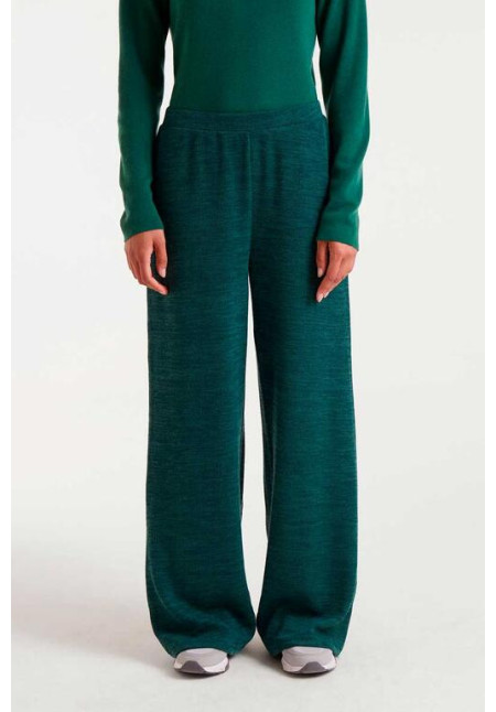 Pantalón Punto Canalé Verde
