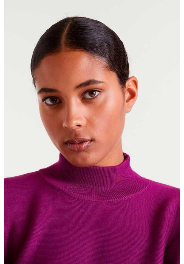 Jersey Evasé cuello Perkings magenta