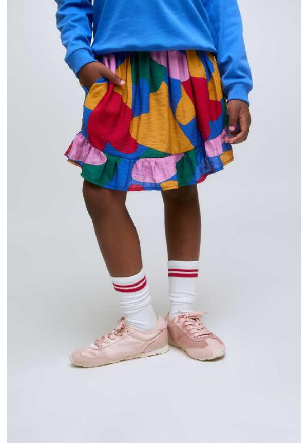 Falda corta niña estampado cupido