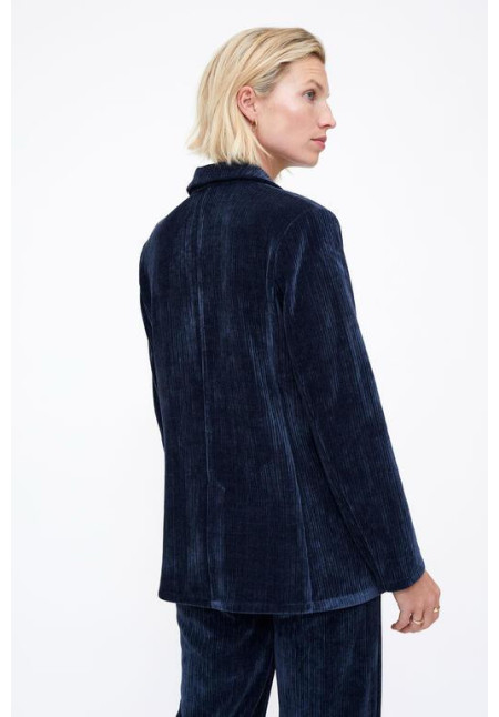 Blazer pana de terciopelo Navy Blue