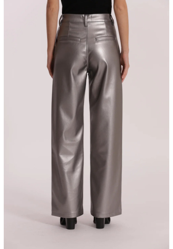 Pantalón Polipiel Wide Leg