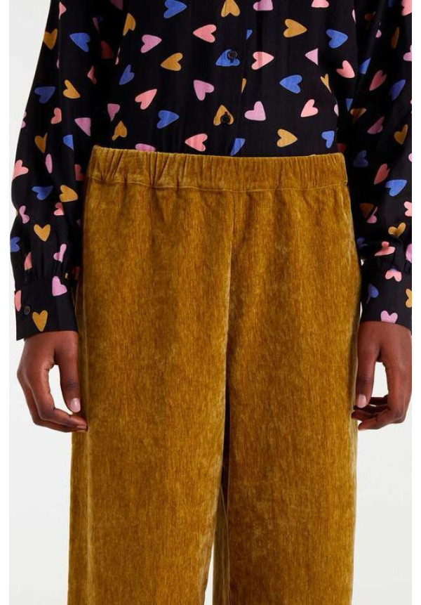 Pantalón terciopelo ocre