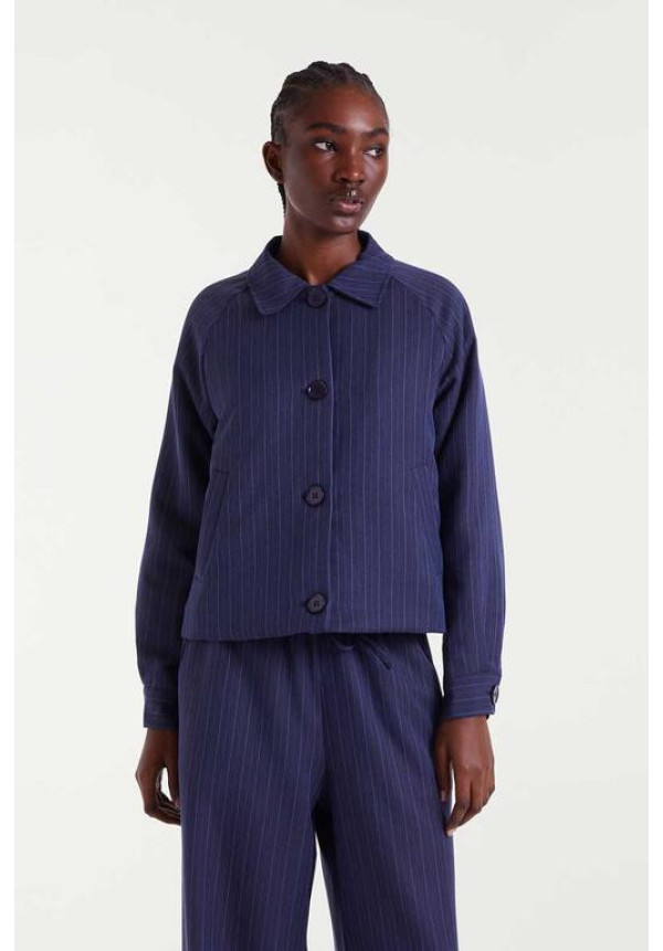 Chaqueta raya diplomática azul