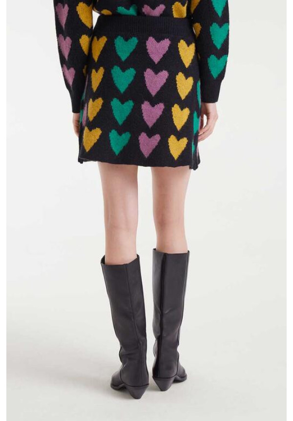 Falda Punto Corazones 
