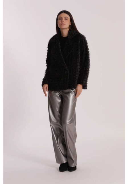 Pantalón Polipiel Wide Leg