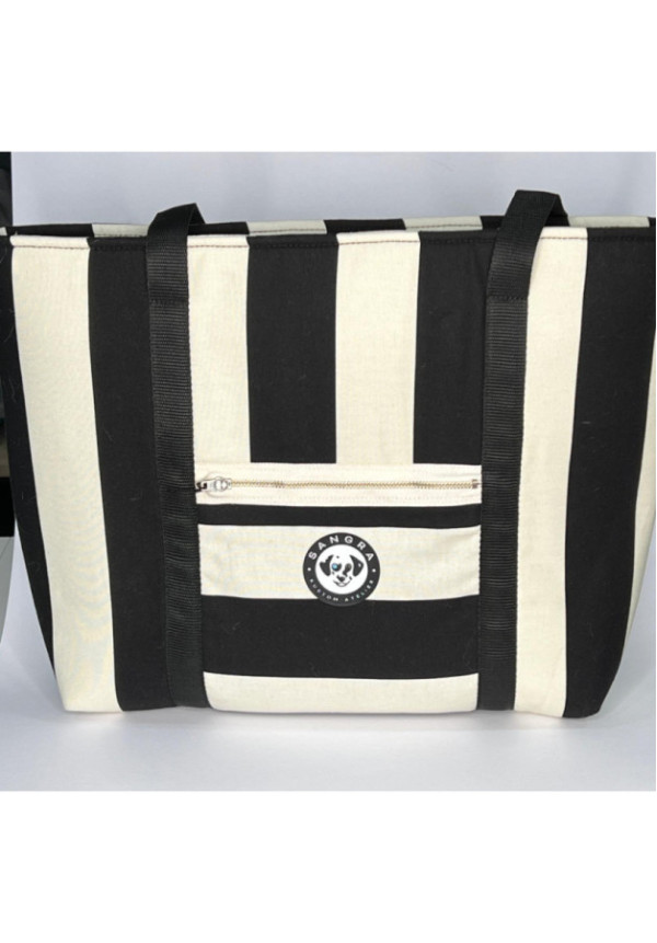 Bolso Sangra Rayas b/n