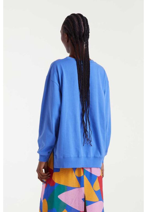 Sudadera 100% algodón con bordado de corazones