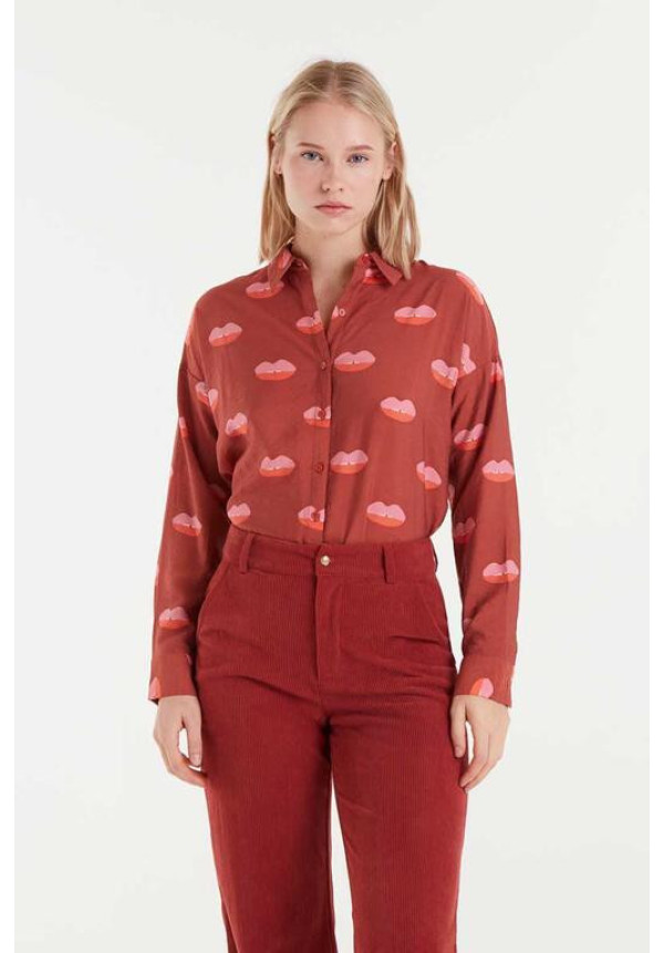 Camisa Crepé Ligero Lips 