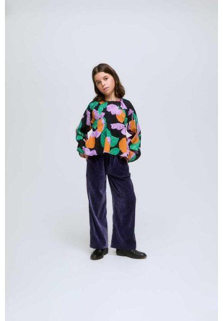 Top niña manga larga estampado tropical apricot