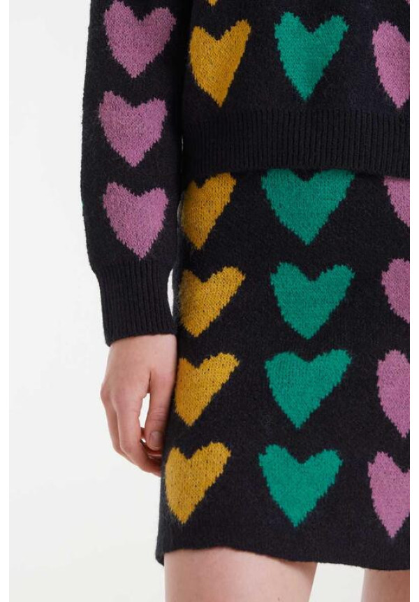 Falda Punto Corazones 