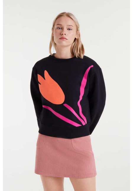 Sudadera Negra Bip Tulip
