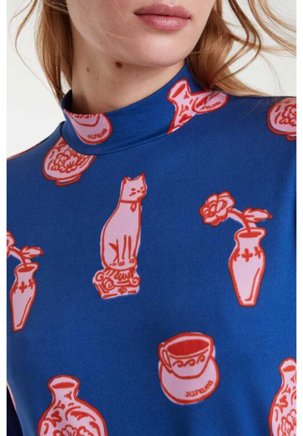 Top Cuello alto Cats