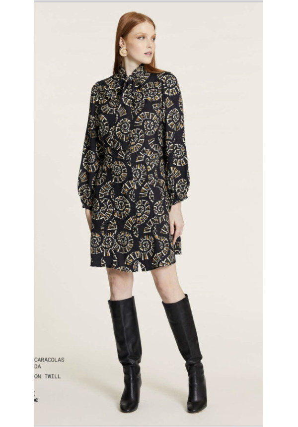 Vestido Caracolas con Lazada