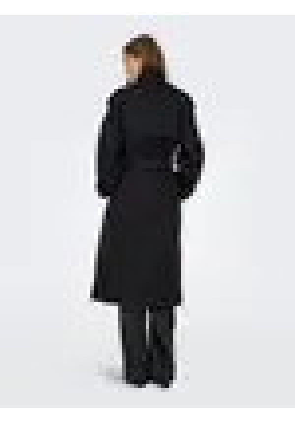 Abrigo corte gabardina gris