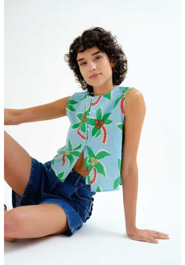 Top con estampado Cocotero  Big