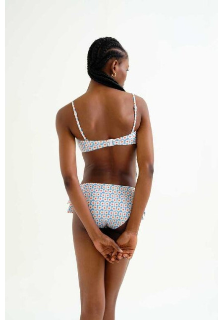 Top bikini recto estampado Popcorn