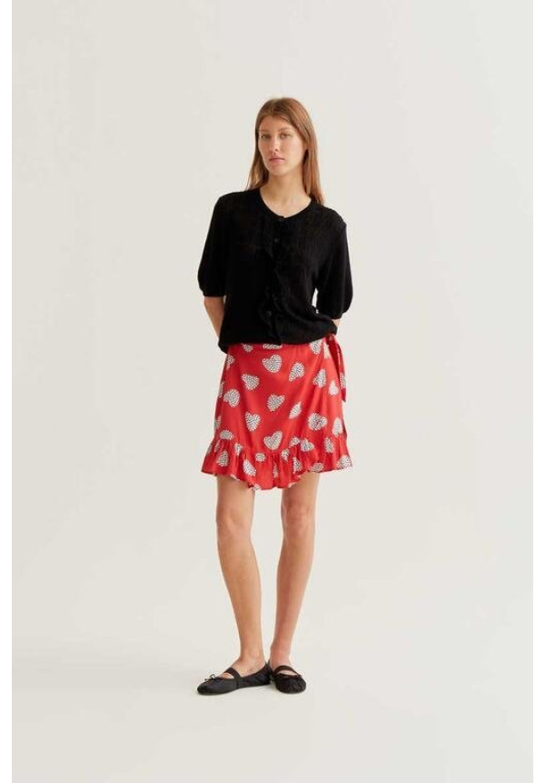 Falda corta con estampado Harmony Red