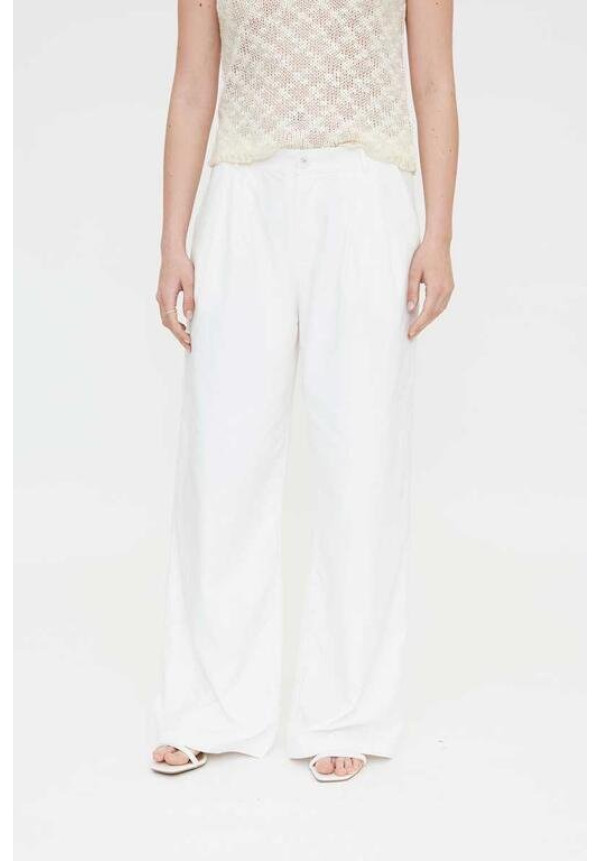 Pantalón wide leg blanco