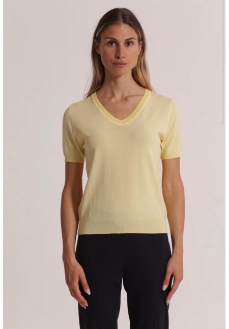 Top punto amarilla