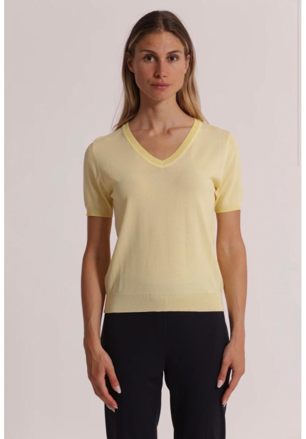 Top punto amarilla