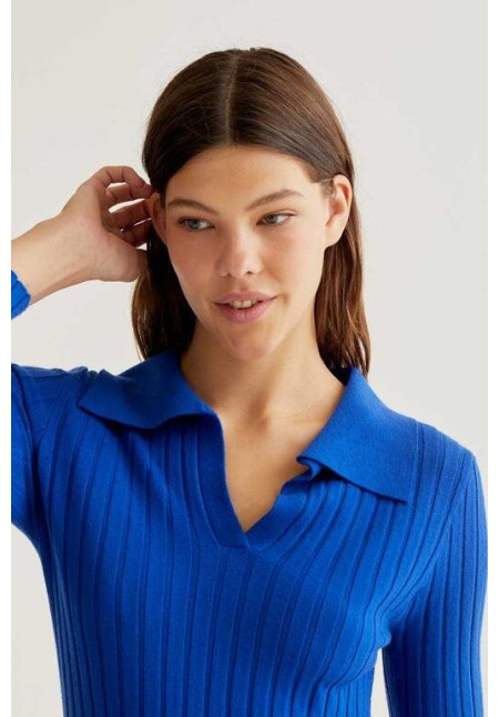 Jersey de punto azul