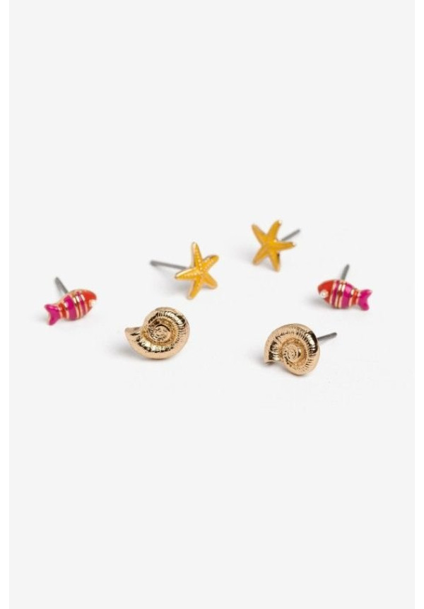Pack de pendientes marino dorados