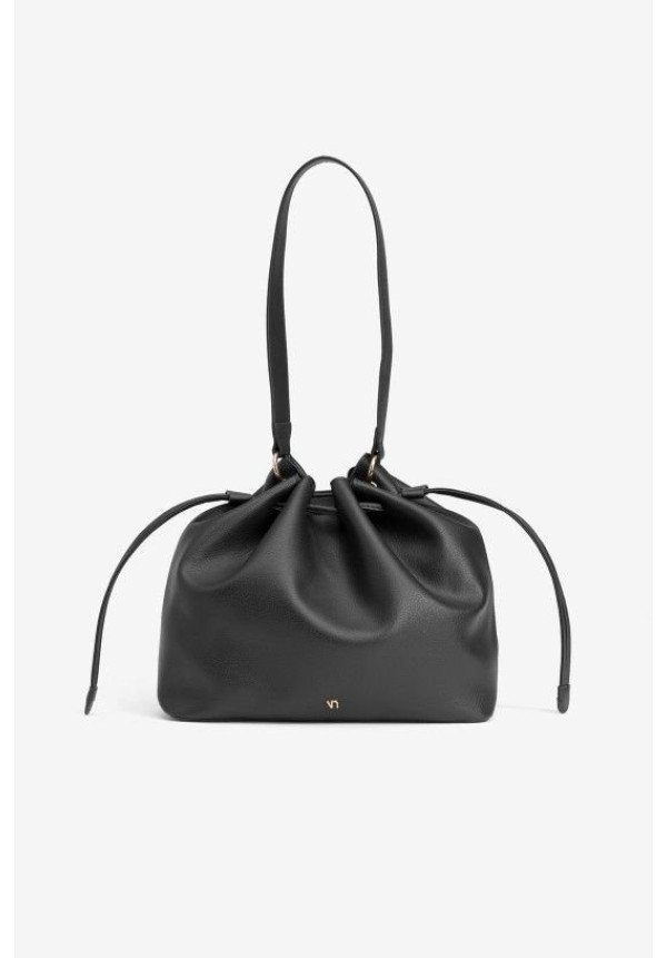 Bolso negro doble asa oversize