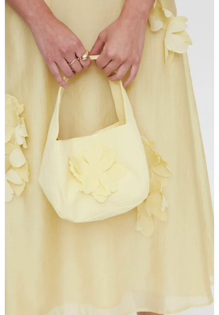Bolso de mano amarillo claro