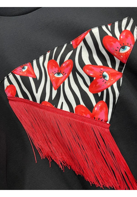 Sudadera Sangra Mantón Cebra