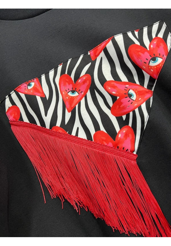 Sudadera Sangra Mantón Cebra