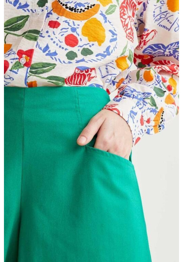 Shorts 100% algodón verde