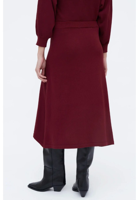 Falda Midi Burgundy