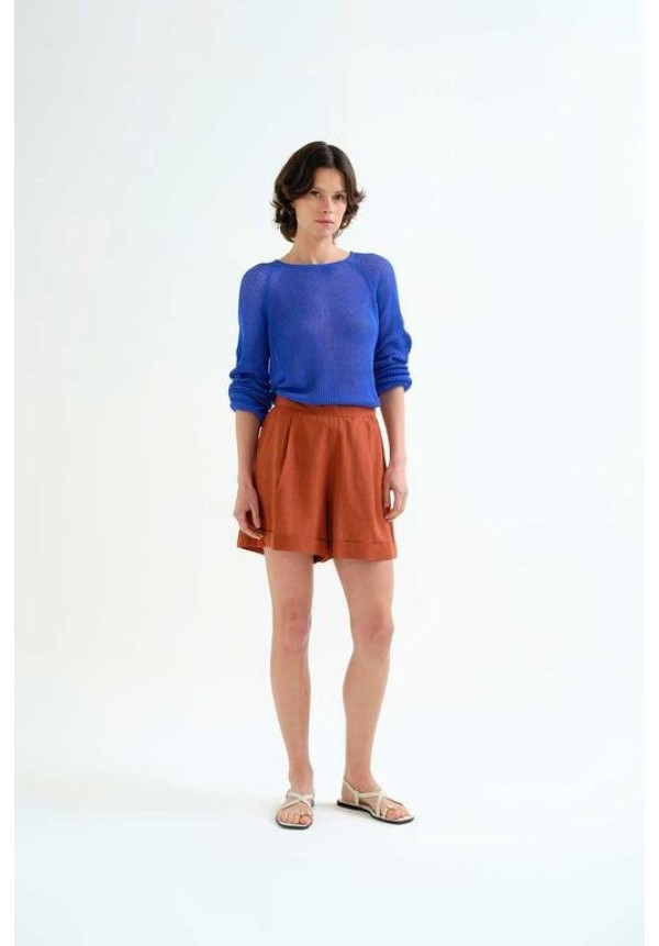 Shorts 100% algodón marrón