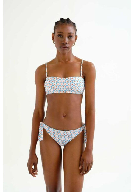 Top bikini recto estampado Popcorn