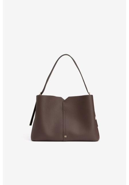 Bolso marrón minimalista
