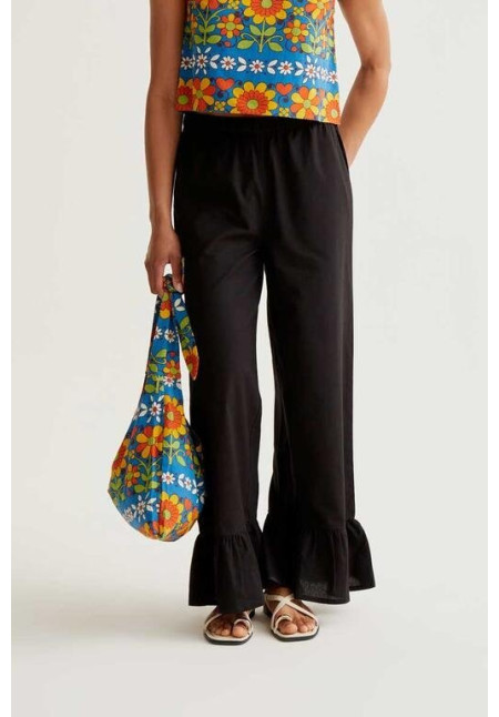 Pantalón 100% algodón negro