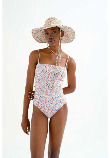 Bañador escote recto estampado Lily Small