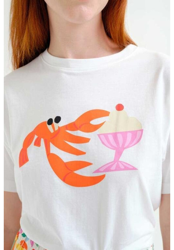 Camiseta con estampado Lagosta