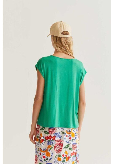 Camiseta fluida verde