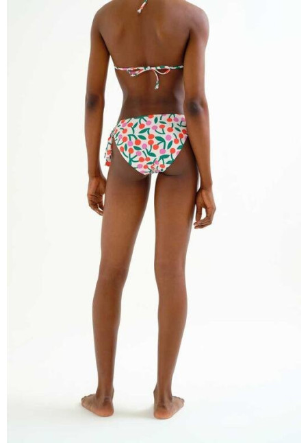 Braguita Bikini lazada con estampado Guinda